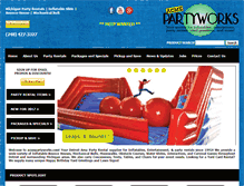 Tablet Screenshot of acmepartyworks.com